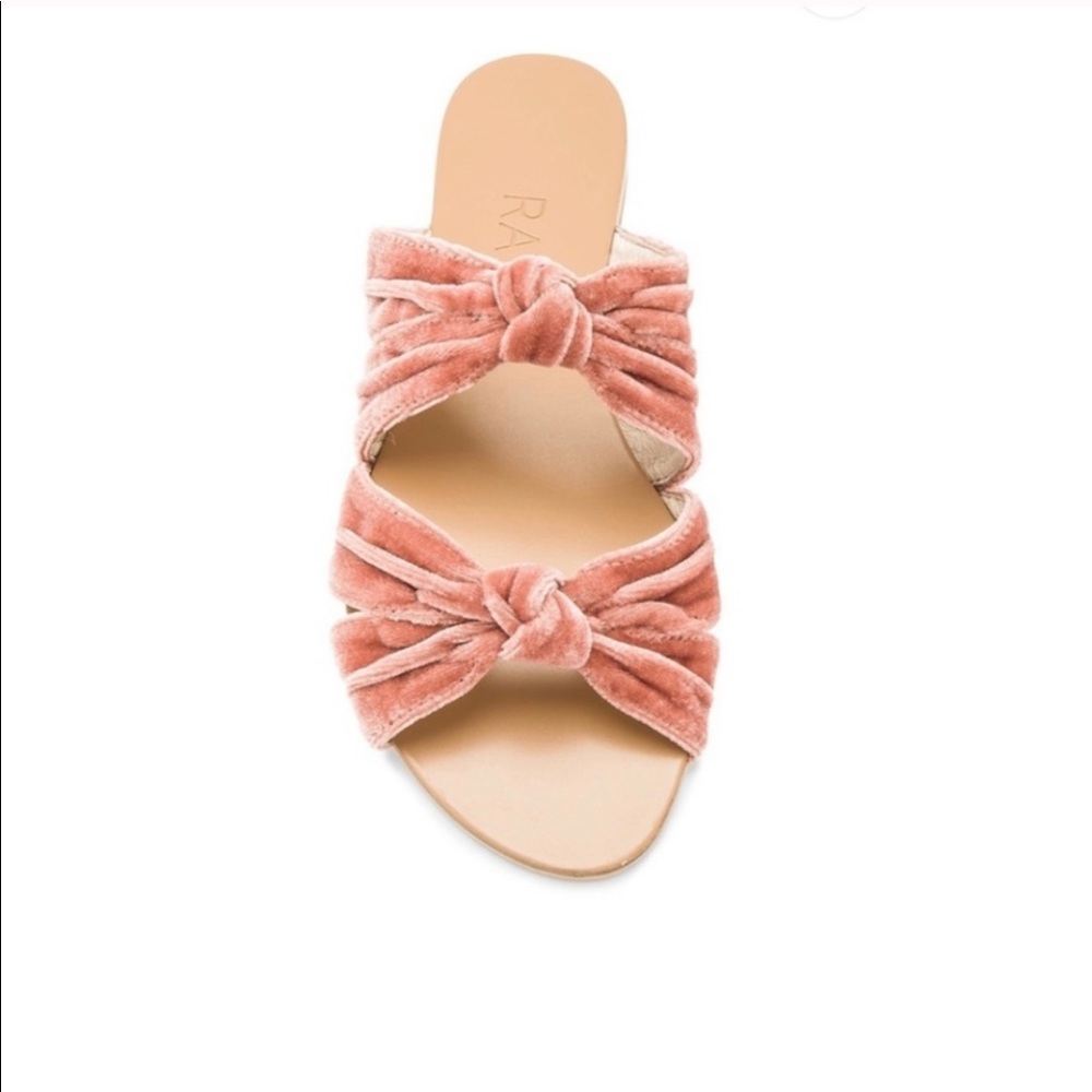 RAYE NAOMI VELVET SLIDE SANDALS